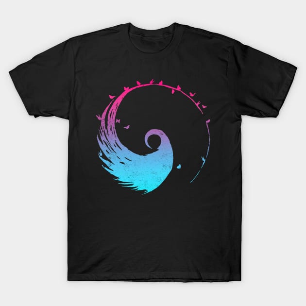 Tai Chi Yin Yang Swirl T-Shirt by Dock94